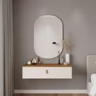 Penteadeira Suspensa Camarim Quarto Off White Nature