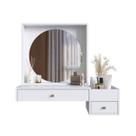 Penteadeira Suspensa Com Espelho 02 Gavetas Branco PRODDY Penteadeira Suspensa Com Espelho 02 Gavetas Branco PRODDY