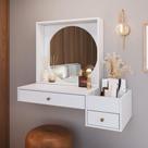 Penteadeira Suspensa com Espelho e 2 Gavetas Branco Proddy Branco Penteadeira Suspensa com Espelho e 2 Gavetas Branco Proddy Branco