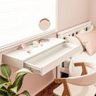 Penteadeira Suspensa de Parede com Gaveta MDF Compacta e Moderna Penteadeira Suspensa de Parede com Gaveta MDF Compacta e Moderna