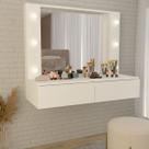 Penteadeira Suspensa Estrela 2 Gavetas Branco - Panorama Móveis Penteadeira Suspensa Estrela 2 Gavetas Branco - Panorama Móveis