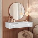 Penteadeira Suspensa Strass Gaveta C/ Divisória e Organizador Maquiagem 80cm Branco Ac - Olivar Móveis Penteadeira Suspensa Strass Gaveta C/ Divisória e Organizador Maquiagem 80cm Branco Ac - Olivar Móveis