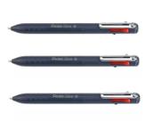 Pentel Caneta Retrátil Izee Multi 4 Cores 0,7 Marinho x 3 Unidades