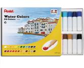 Pentel Water Colors Tinta Aquarela Tubo 24 Cores Htp-24