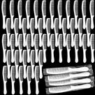 Pentes de cabelo descartáveis de plástico, 200 unidades embaladas individualmente