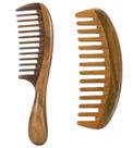 Pentes de cabelo Louise Maelys Sandalwood Wide Tooth 2 unidades
