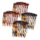 Pentes laterais de cabelo HYFEEL Small French Twist, 4 peças de tartaruga