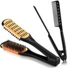 Pentes para alisar cabelo CHENGU Boar Bristles Clamp 2 unidades