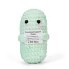 Pepino positivo feito à mão em conserva de pelúcia para apoio emocional