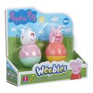 Peppa Pig - Pack com 2 Weebles de 8cm - Peppa e Susie Peppa Pig - Pack com 2 Weebles de 8cm - Peppa e Susie