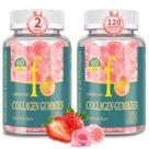 Peptídeos de colágeno Gummies 4 Birdies Golf, sem açúcar, pacote com 2