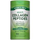 Peptídeos de Colágeno Nature's Truth 10 Tipos 90 Caplets
