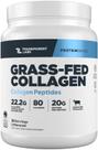 Peptídeos de Colágeno Transparent Labs 22 g, Alimentado com Capim, Sem Sabor