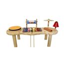 Pequena Percussão Baby Madeira Brinquedo Instrumento Infantil com Bancada