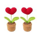 Pequena Planta Artificial Em Vaso Com Gancho, Flor Artificial Tecida, Decoração Criativa, Presente E