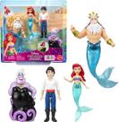 Pequena Sereia Kit 4 bonecos pequenos Ariel Disney JHG84 Mattel Pequena Sereia Kit 4 bonecos pequenos Ariel Disney JHG84 Mattel