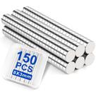 Pequeños imanes DIYMAG 150 piezas de neodimio tierra rara 8x3mm