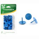 Percevejo Thomsen Azul Cartela Com 50 Pecas Pc-024