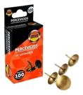 Percevejos Tachinhas Latonadas Douradas Metal 11mm - Kit 100 Unidades