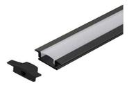 Perfil 1m Embutir Led Slim Aluminio P/ Moveis Gesso Sanca
