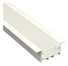 Perfil 2 Metros Embutir Barra 60x20mm P/ Fita Led Perfil Branco 127/220v Barra