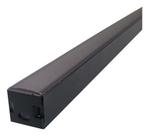 Perfil 2m Sobrepor Preto C/ Difusor Fume + Fita