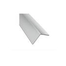 Perfil aluminio brilhante l-009 cantoneira 3/4 pol 19mm acabamento canto parede barra 1 mt