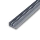 Perfil Corrediça Porta De Freezer Cinza C/2mts Perfil Corrediça Porta De Freezer Cinza C/2mts