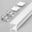 Perfil de sobrepor 25mm 17x15 branco aluminio para fitas led com largura até 10mm 1 metros ag imports emb17x152m
