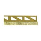 Perfil em Aço Inox Diamond 1cmX1cmX244cm Barra 2,44m