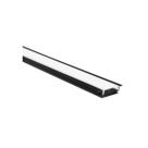 Perfil Embutir 17X07X3000MM Preto - Roya
