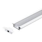 Perfil Embutir 24mm 1m + Fita 120 LEDS + Fonte