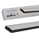 Perfil Led Barra Risque Destak 50x10mm 2 Metros Sobrepor Preto Em Aluminio Cod:338253712 Deluxe By Avant
