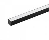 Perfil led de sobrepor preto 1,7x2x200cm