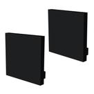 Perfil Para Fita De Led Sobrepor Taschibra Cimo Borda Infinita Kit 3 Metros Preto