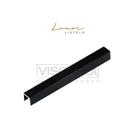 Perfil Para Parede Luxor Black Matte 10x10x10x3m Viscardi - (valor Por Peça)