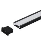 Perfil Sobrepor Slim 15.4x5.7mm Alumínio 2m + Fita 120 LEDS + Fonte 2A