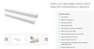 Perfil Taschibra Vertex 1.7x2.5x300cm Emb Branco Der/01 Perfil Taschibra Vertex 1.7x2.5x300cm Emb Branco Der/01