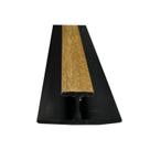 Perfil Tubular Final Tipo H Nogueira para Parede Leve 270cm Formaco Decor