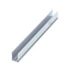 Perfil U 4mm Branco - 6,00m - cortado c/ 2m p/ envio