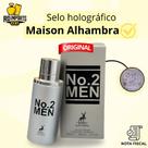 Perfume Árabe No. 2 Men Maison Alhambra 80 Ml Original Com Selo Holográfico Lacrado e Nota Fiscal