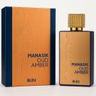 Perfume Árabe Oud Amber Bleu EDP Unissex Manasik - 100ml
