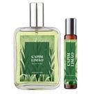 Perfume Capim Limão Masculino 100ml + Roll On 10ml Natural