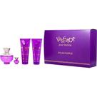 Perfume Feminino Gianni Versace Dylan Purple EDP Spray 100 Ml&Loção Corporal Gel Banho 5 Mini