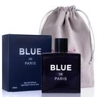 Perfume NovoGlow Blue De Paris para homens 100 ml com bolsa de transporte