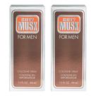 Perfume Wild Musk for Men Eau de Cologne 45 ml, pacote com 2