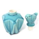 Perfumeiro Apuã Em Cerâmica Turquesa - IP0435