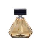Perfumeiro Decorativo Em Cristal Ambar e Preto 10x5.5x12cm
