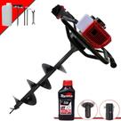Perfurador Anmax GD520B À Gasolina 2T 52cc 7.000rpm 2,2HP de Potência Com Broca 80x20cm Para Mourões e Reflorestamento + ÓLEO TOYAMA 2T Perfurador Anmax GD520B À Gasolina 2T 52cc 7.000rpm 2,2HP de Potência Com Broca 80x20cm Para Mourões e Reflorestamento + ÓLEO TOYAMA 2T