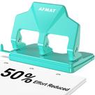 Perfurador de 3 furos AFMAT HP14, metal resistente para 40 folhas Perfurador de 3 furos AFMAT HP14, metal resistente para 40 folhas